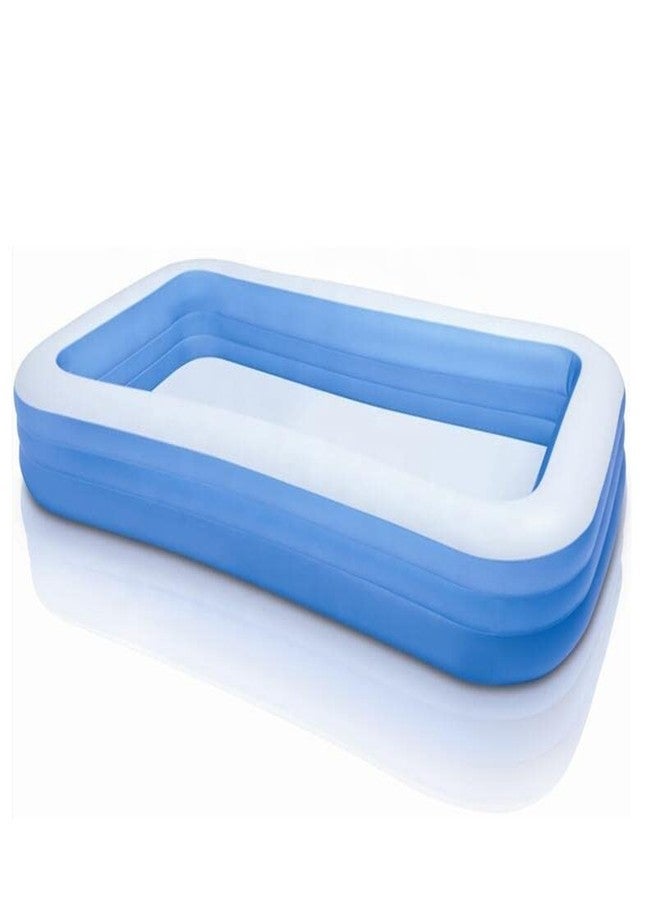 PULSBERY حوض سباحة PULSBERY للأطفال - أحواض استحمام للأطفال للاستخدام الداخلي والخارجي، حوض استحمام محمول وقابل للطي للأطفال، حوض سفر مع ملحقات ألعاب مائية (شكل مستطيل) - Image 2